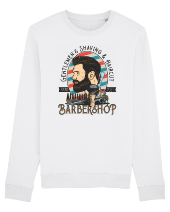 Gentlemen's Barbershop Shaving & Haircut White