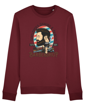 Gentlemen's Barbershop Shaving & Haircut Burgundy