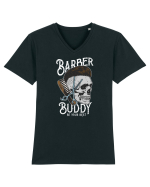 Barber Buddy Be Your Best Tricou mânecă scurtă guler V Bărbat Presenter