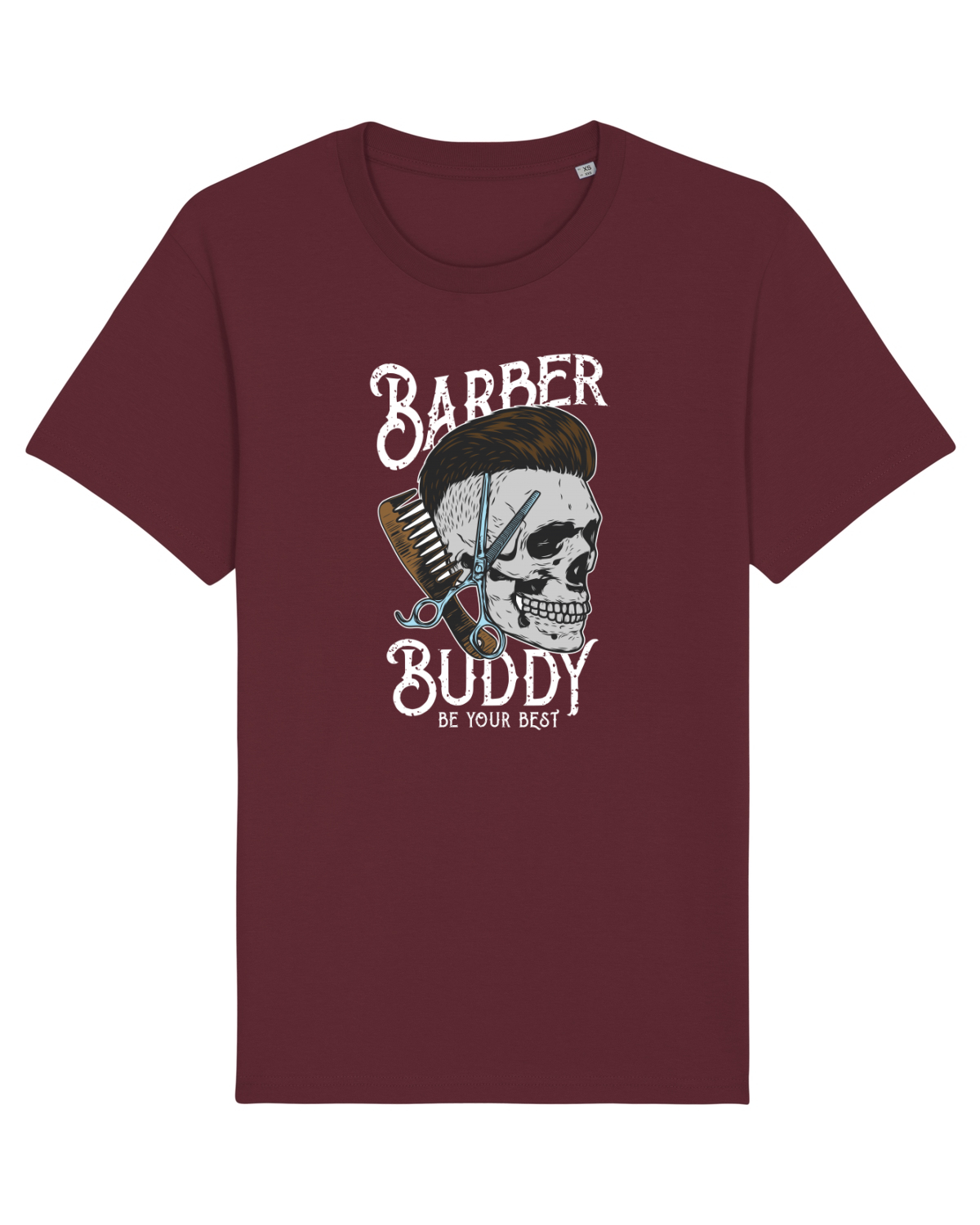 Tricou mânecă scurtă Unisex Rocker Burgundy