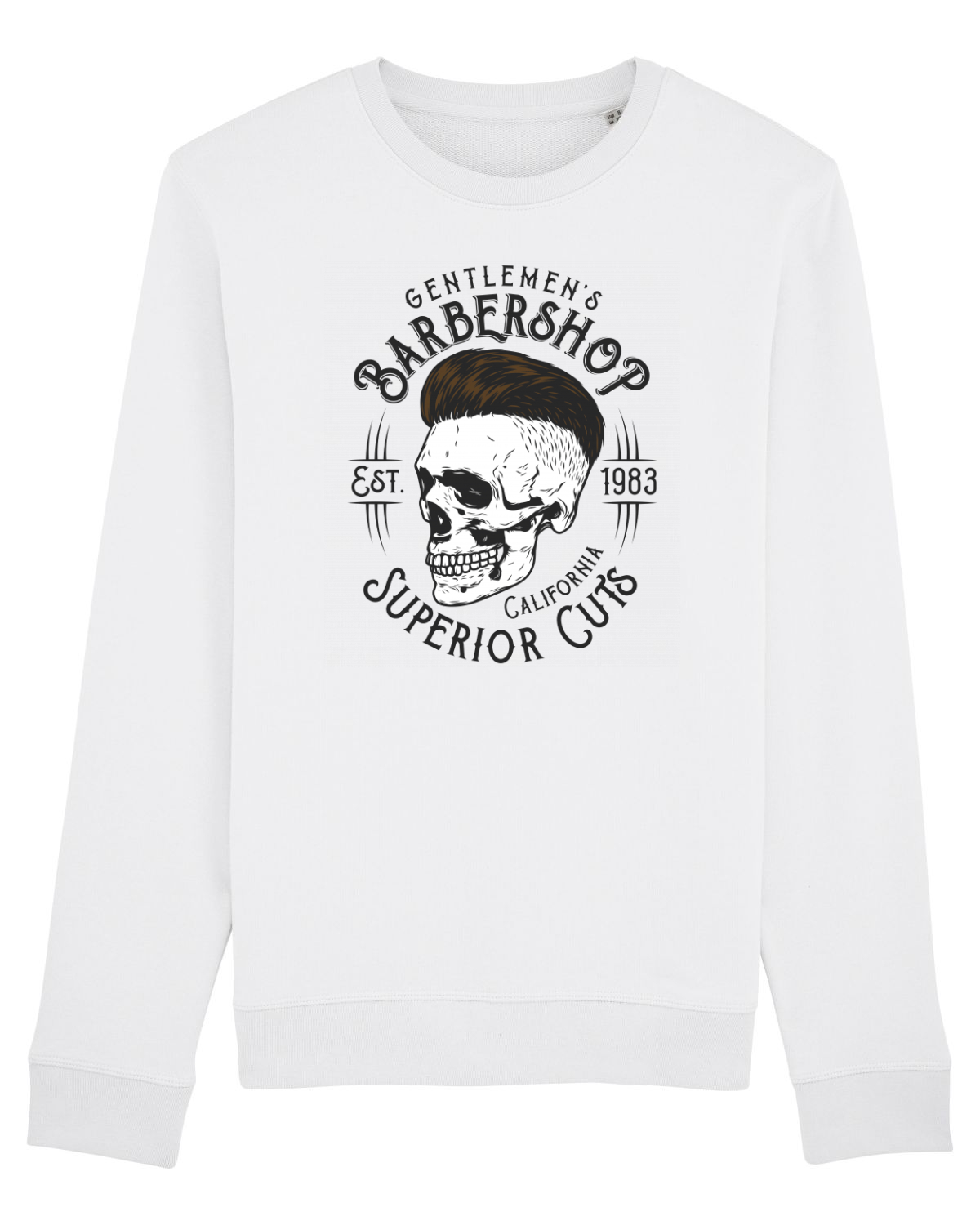 Bluză mânecă lungă Unisex Rise White