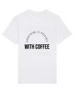 Everything is possible with coffee Tricou mânecă scurtă Unisex Rocker