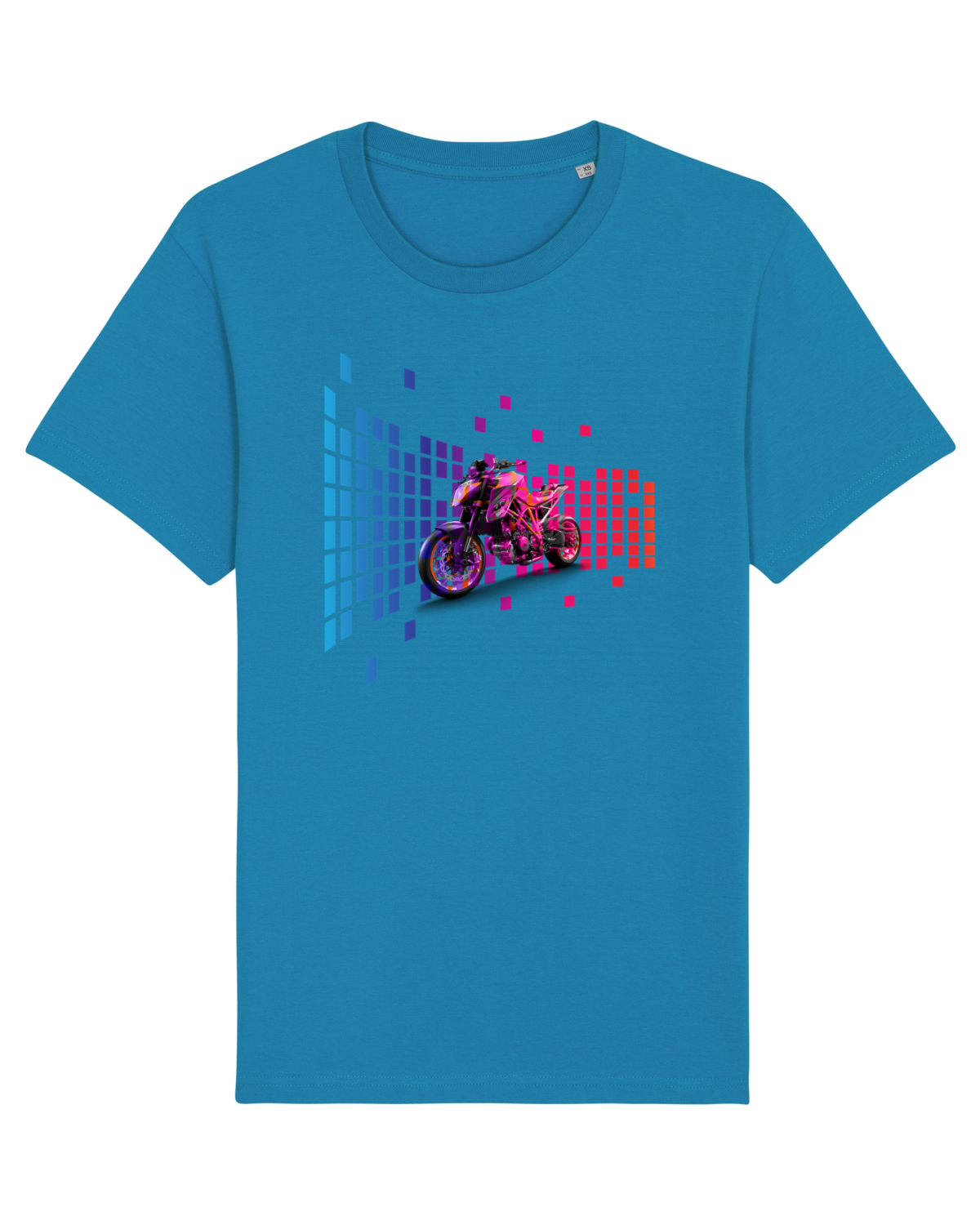 Tricou mânecă scurtă Unisex Rocker Azur