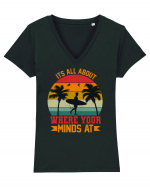 It's all about where your minds at Tricou mânecă scurtă guler V Damă Evoker