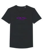 STRONG Tricou mânecă scurtă guler larg Bărbat Skater