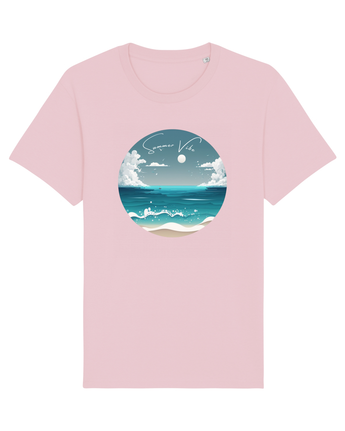 Tricou mânecă scurtă Unisex Rocker Cotton Pink
