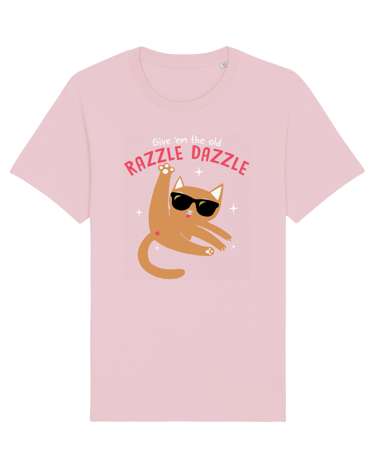 Tricou mânecă scurtă Unisex Rocker Cotton Pink