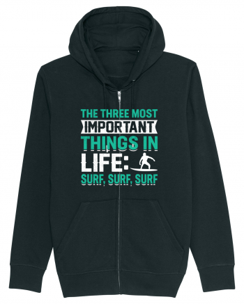  The three most important things in life: surf,surf, surf Black