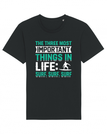  The three most important things in life: surf,surf, surf Black