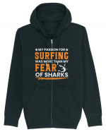 My passion for surfing was more than my fear of sharks Hanorac cu fermoar Unisex Connector