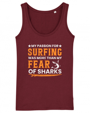 My passion for surfing was more than my fear of sharks Burgundy