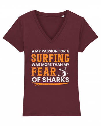 My passion for surfing was more than my fear of sharks Burgundy