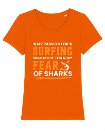 My passion for surfing was more than my fear of sharks Bright Orange