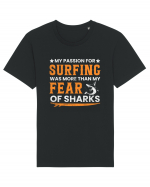 My passion for surfing was more than my fear of sharks Tricou mânecă scurtă Unisex Rocker