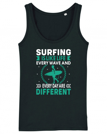 Surfing is like life every wave and every day are different Black