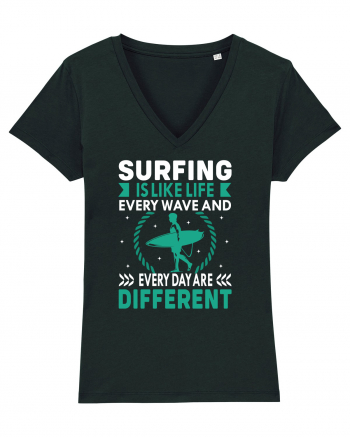 Surfing is like life every wave and every day are different Black