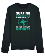 Surfing is like life every wave and every day are different Bluză mânecă lungă Unisex Rise