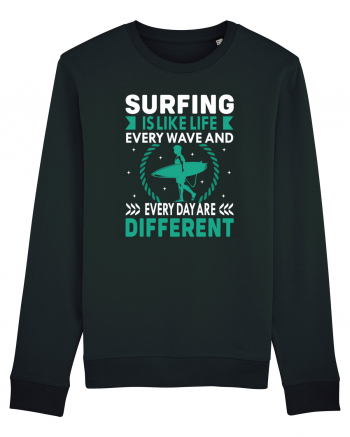 Surfing is like life every wave and every day are different Black