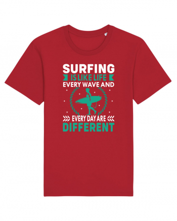 Surfing is like life every wave and every day are different Red