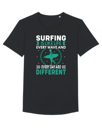 Surfing is like life every wave and every day are different Black