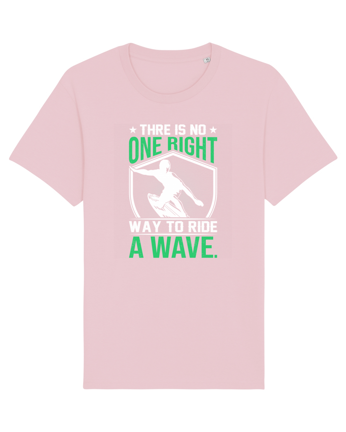 Tricou mânecă scurtă Unisex Rocker Cotton Pink