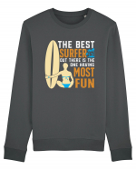 The best surfer, out there is the one having most fun Bluză mânecă lungă Unisex Rise