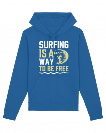 Surfing is a way to be free Royal Blue