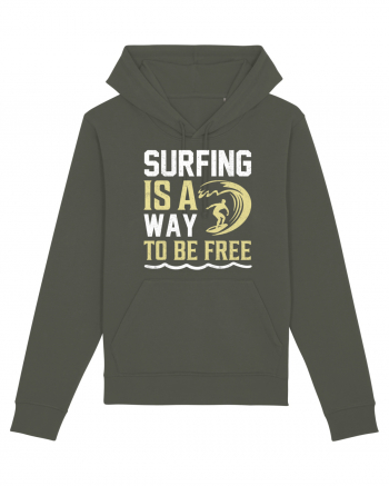 Surfing is a way to be free Khaki