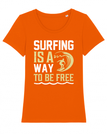 Surfing is a way to be free Bright Orange