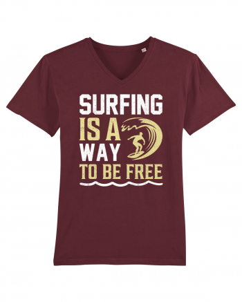 Surfing is a way to be free Burgundy