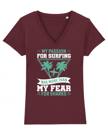 My passion for surfing was more than my fear for sharks Burgundy