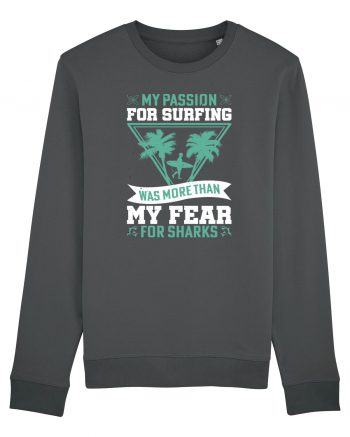 My passion for surfing was more than my fear for sharks Anthracite