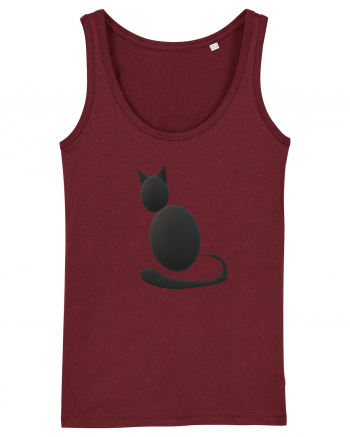 Cat design Burgundy