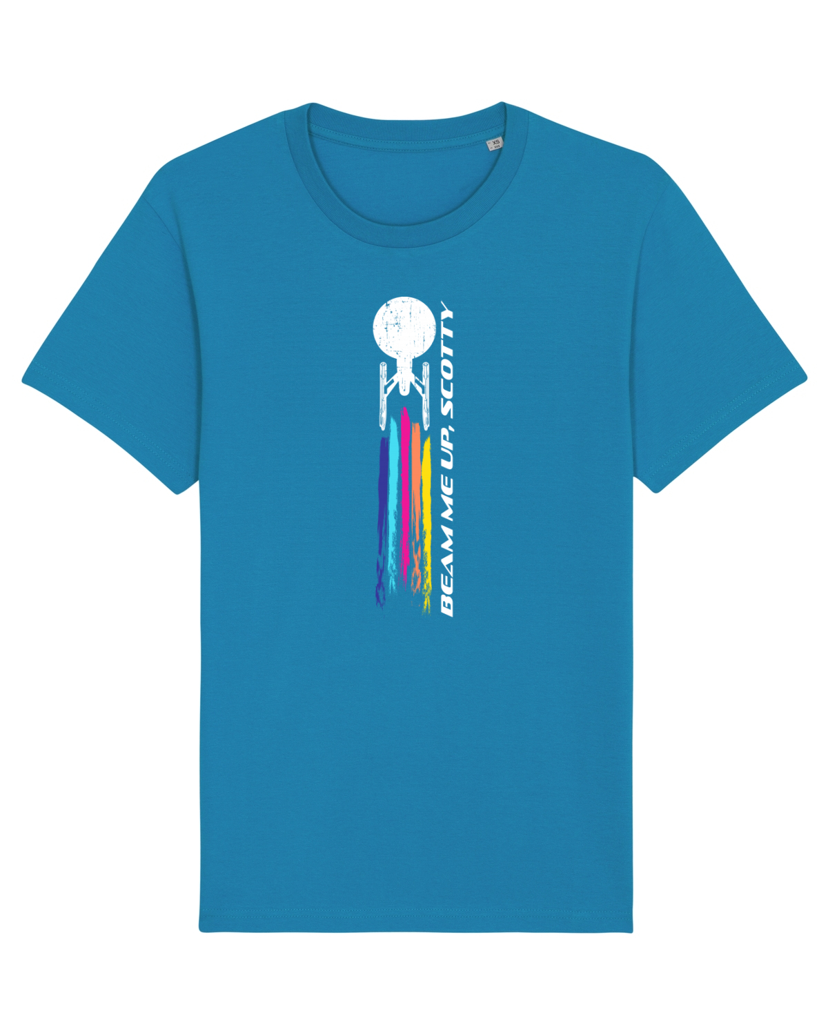 Tricou mânecă scurtă Unisex Rocker Azur