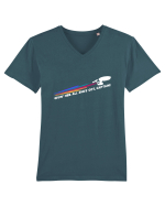 Givin' her all she's got, captain! Tricou mânecă scurtă guler V Bărbat Presenter