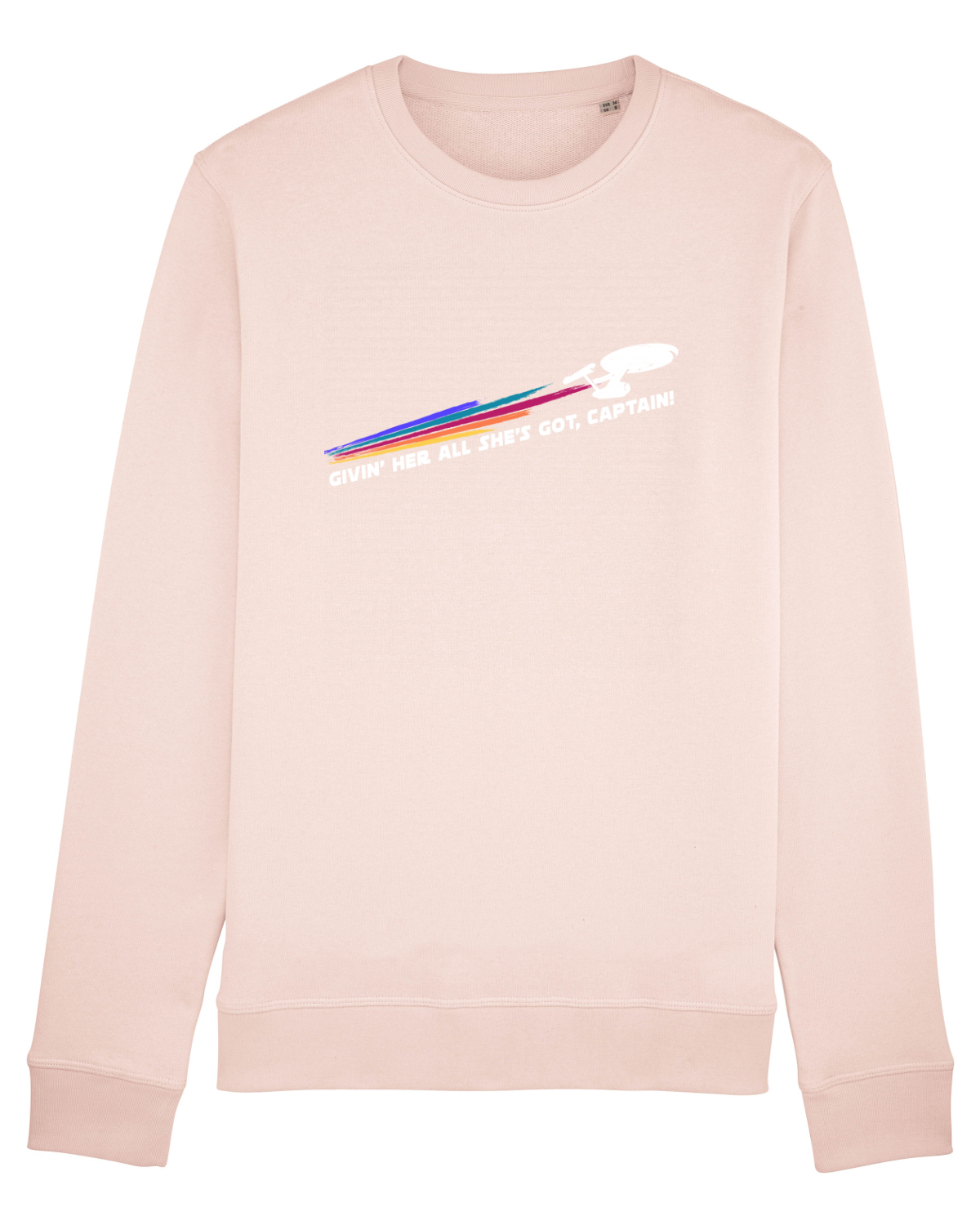 Bluză mânecă lungă Unisex Rise Candy Pink
