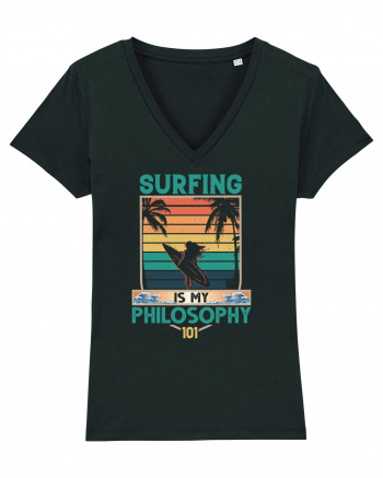 Surfing is my philosophy 101 Black