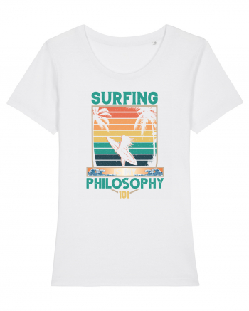 Surfing is my philosophy 101 White