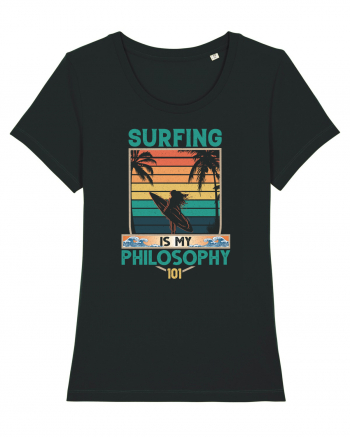 Surfing is my philosophy 101 Black