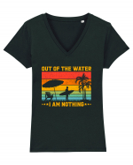 Out of the water, I am nothing Tricou mânecă scurtă guler V Damă Evoker