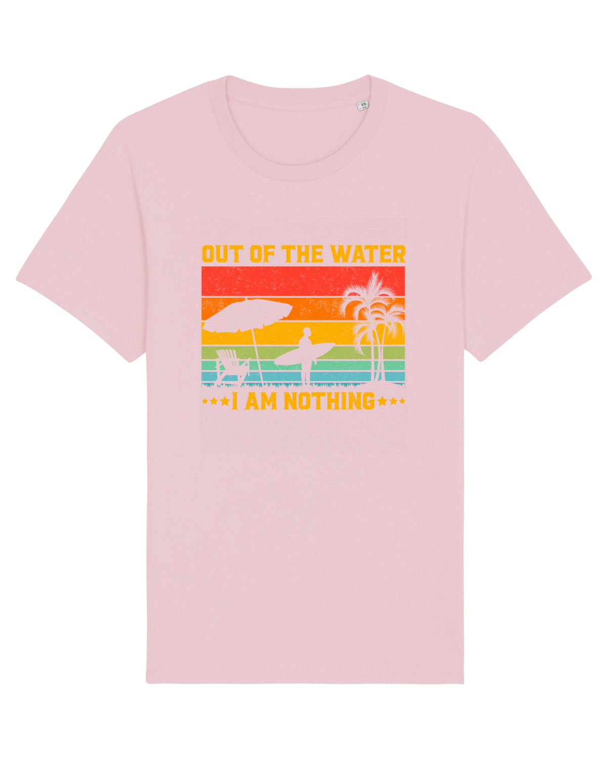 Tricou mânecă scurtă Unisex Rocker Cotton Pink