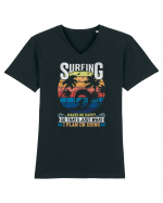 Surfing makes me happy so that's just what I plan on doing Tricou mânecă scurtă guler V Bărbat Presenter