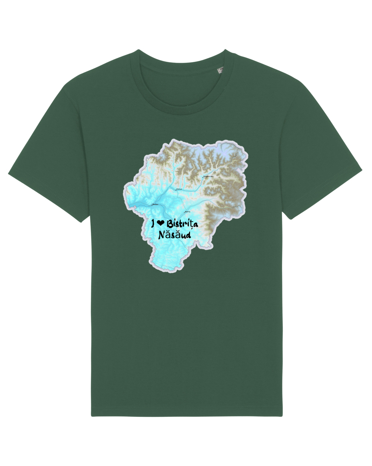 Tricou mânecă scurtă Unisex Rocker Bottle Green