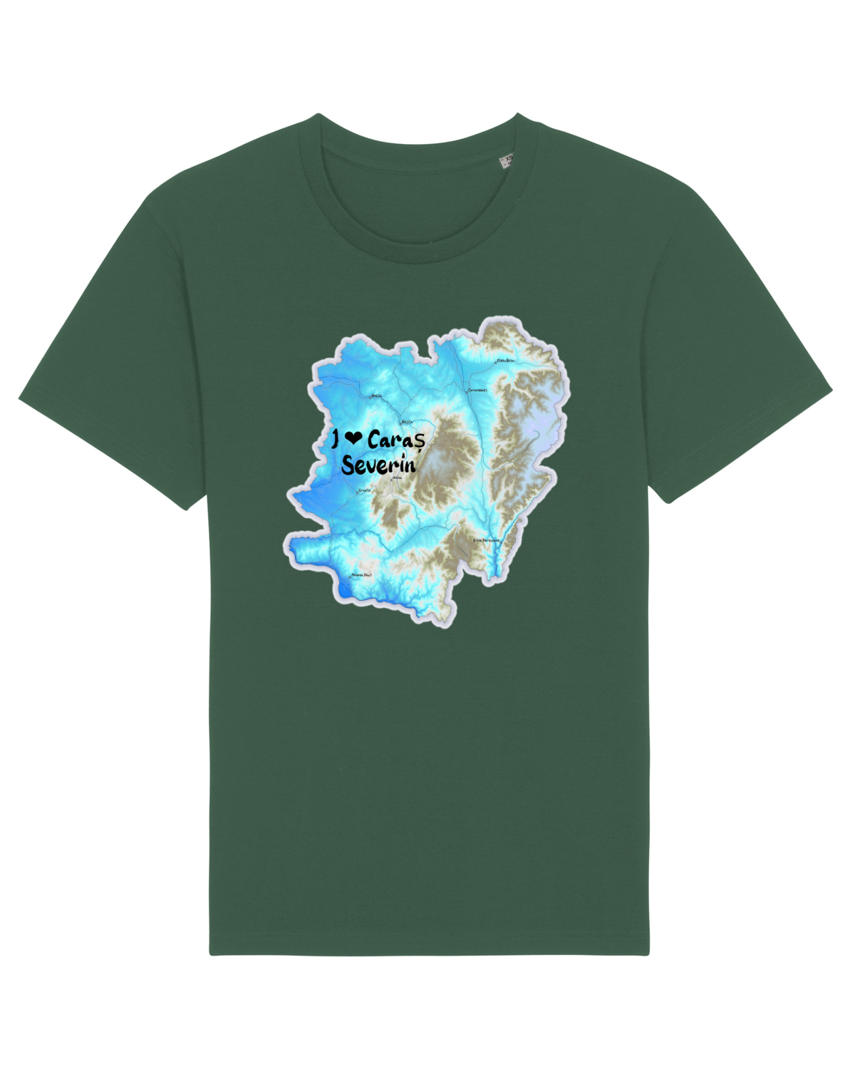 Tricou mânecă scurtă Unisex Rocker Bottle Green