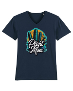 Plant Mom Tricou mânecă scurtă guler V Bărbat Presenter