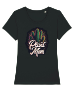 Plant mom 2 Tricou mânecă scurtă guler larg fitted Damă Expresser