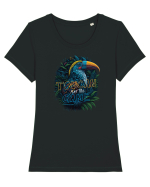 TOUCAN play this game Tricou mânecă scurtă guler larg fitted Damă Expresser