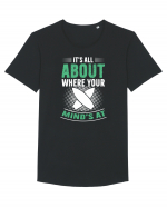 It's all about where your mind's at. Tricou mânecă scurtă guler larg Bărbat Skater