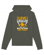 Love is bigger than any tidal wave or fear Hanorac Unisex Drummer