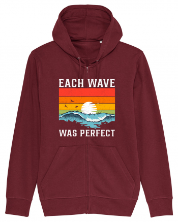 Each wave was perfect Burgundy